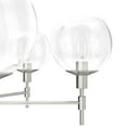 thumbnail image 4 of Hunter - Xidane 6-light Brushed Nickel, Large Chandelier, Dimmable, Mid Century Modern Style, Round Shaped, for Bedrooms, Dining, Living Rooms - 19744, 4 of 8