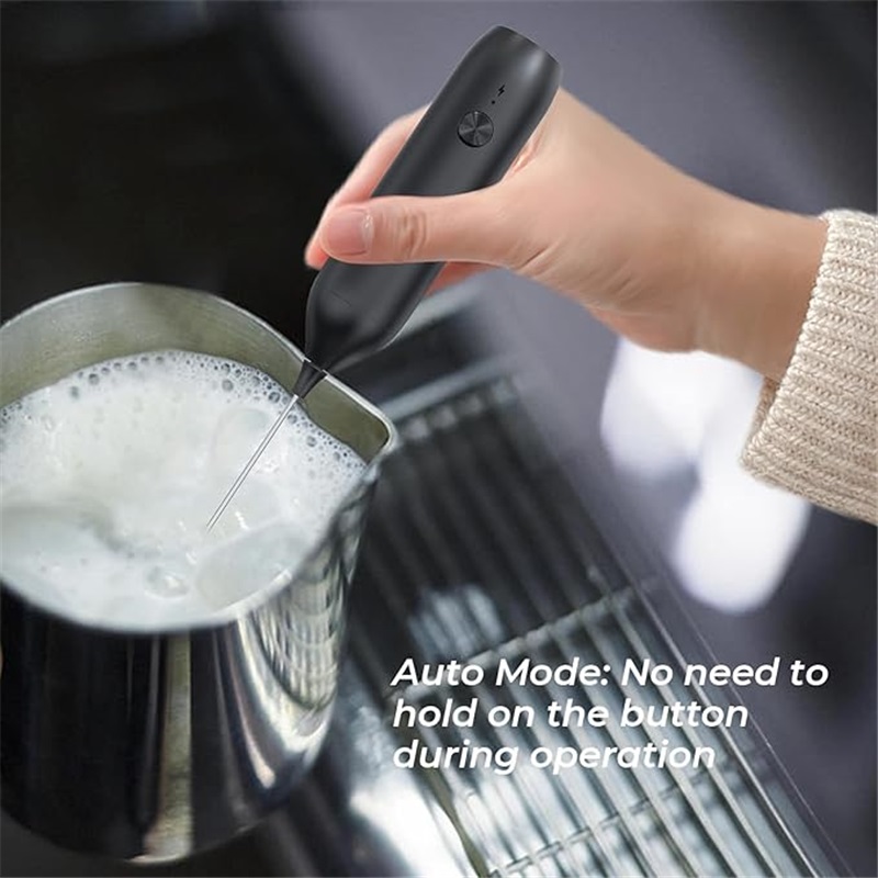 Yl-YANG Rechargeable Milk Frother, USB-C Milk Frother Handheld, Blender, Matcha Whisk, Hand Blender, Milk Frother Rechargeable for Matcha, Latte, Bulletproof Coffee, Cappuccino