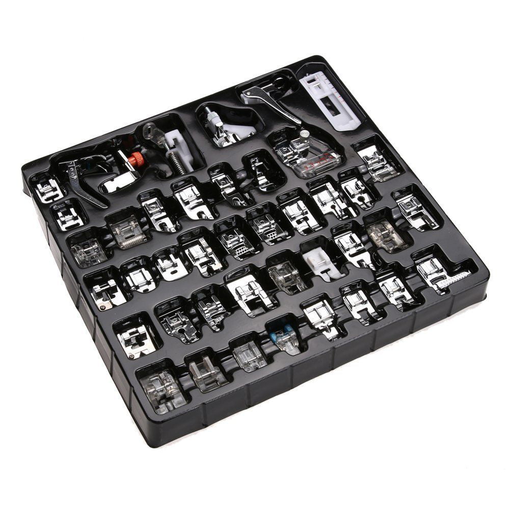 Alotpower 42Pcs Professional Domestic Sewing Machine Presser Foot Feet Kit Set for Babylock,Janome,Brother,Singer,Elna,Toyota,New Home,Simplicity,Kenmore and White Low Shank Sewing Machines