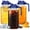 Blue, variant on JOGGEIL 3 Pack 64OZ Mason Jars with Lid, 2 Quart Glass Water Pitcher with Lid, Airtight Seal for Great for Iced Tea,Juice,Milk,Coffee,Sun Lemonade, Green