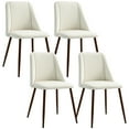 thumbnail image 1 of HOMCOM Dining Chairs Set of 4, Accent Chair with Velvet-touch Upholstery, 1 of 10