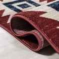 thumbnail image 6 of JONATHAN Y SOUTH WESTERN 5 x 8 Area Rug, Serape Medallion Southwestern - Red/Navy/Cream, SWC100A-5, 6 of 8