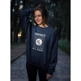 thumbnail image 2 of Abstract Grid Rave Style Sweatshirt Women -Image by Shutterstock, Female Small, 2 of 4
