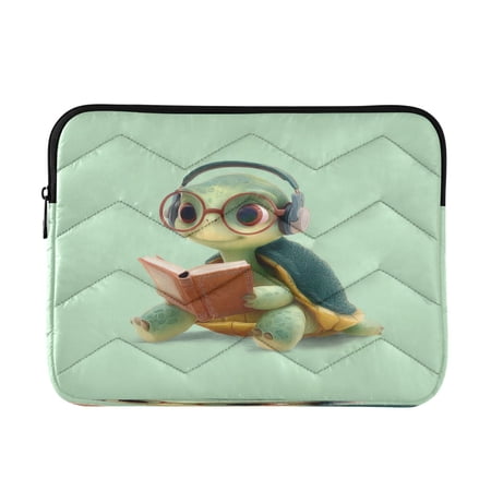 Laptop Bag Laptop Sleeves Laptop Case Laptop Protective Case Cartoon Turtle Reading
