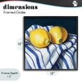 thumbnail image 4 of Stupell Industries French Country Fresh Kitchen Lemons on Dishtowel Black Framed Giclee Art, 12 x 12, by Kate Jarvik Birch, 4 of 8