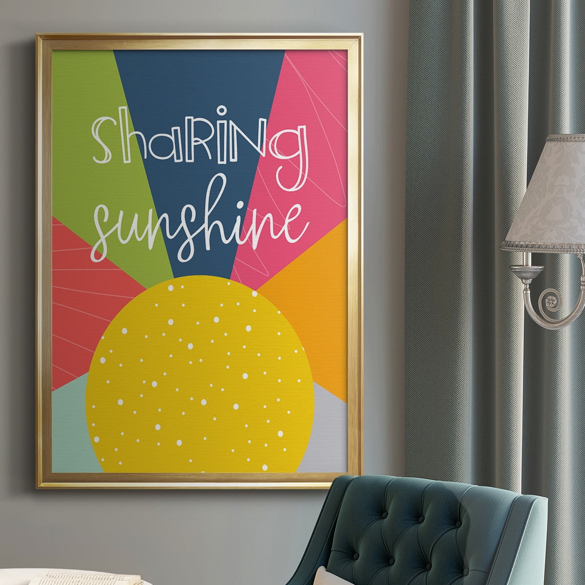 Sharing Sunshine Premium Framed Print - Ready to Hang