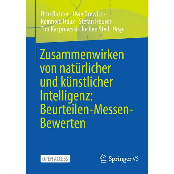 Zusammenwirken Von Natürlicher Und Künstlicher Intelligenz: Beurteilen-Messen-Bewerten, (Paperback)