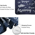 thumbnail image 3 of Blue Blanket Fleece Throw Blanket，Soft Fuzzy Flannel Throw Blanket for Couch Sofa Bed and Office Napping,Inspirational Cozy Warm Blanket，Throw Blankets Gifts for Adults，All Season 50" x 60", 3 of 6