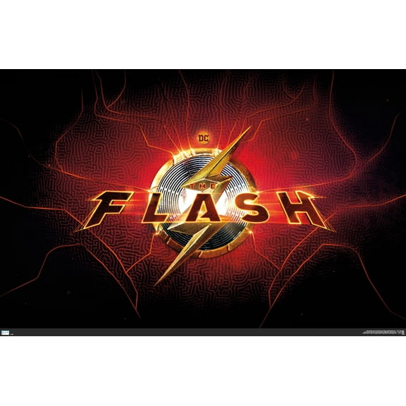 DC Comics Movie The Flash - Logo Wall Poster, 14.725" x 22.375"