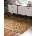 thumbnail image 3 of Rugs.com Aditi Collection Rug – 4' Square Dark Yellow Low Rug Perfect For Living Rooms, Kitchens, Entryways, 3 of 9