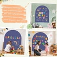 thumbnail image 7 of Magnetic Wall Decal 40x32 Inch White Magnetic Wall Decal Arch Chalkboard with Multiple Accessories for Home Playroom and Classroom, 7 of 7