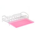 thumbnail image 3 of Labymos G3580 Drainer Rack Single Layer Kitchen Countertop Dish Bowl Plate Drainer with Water Tray, 3 of 8