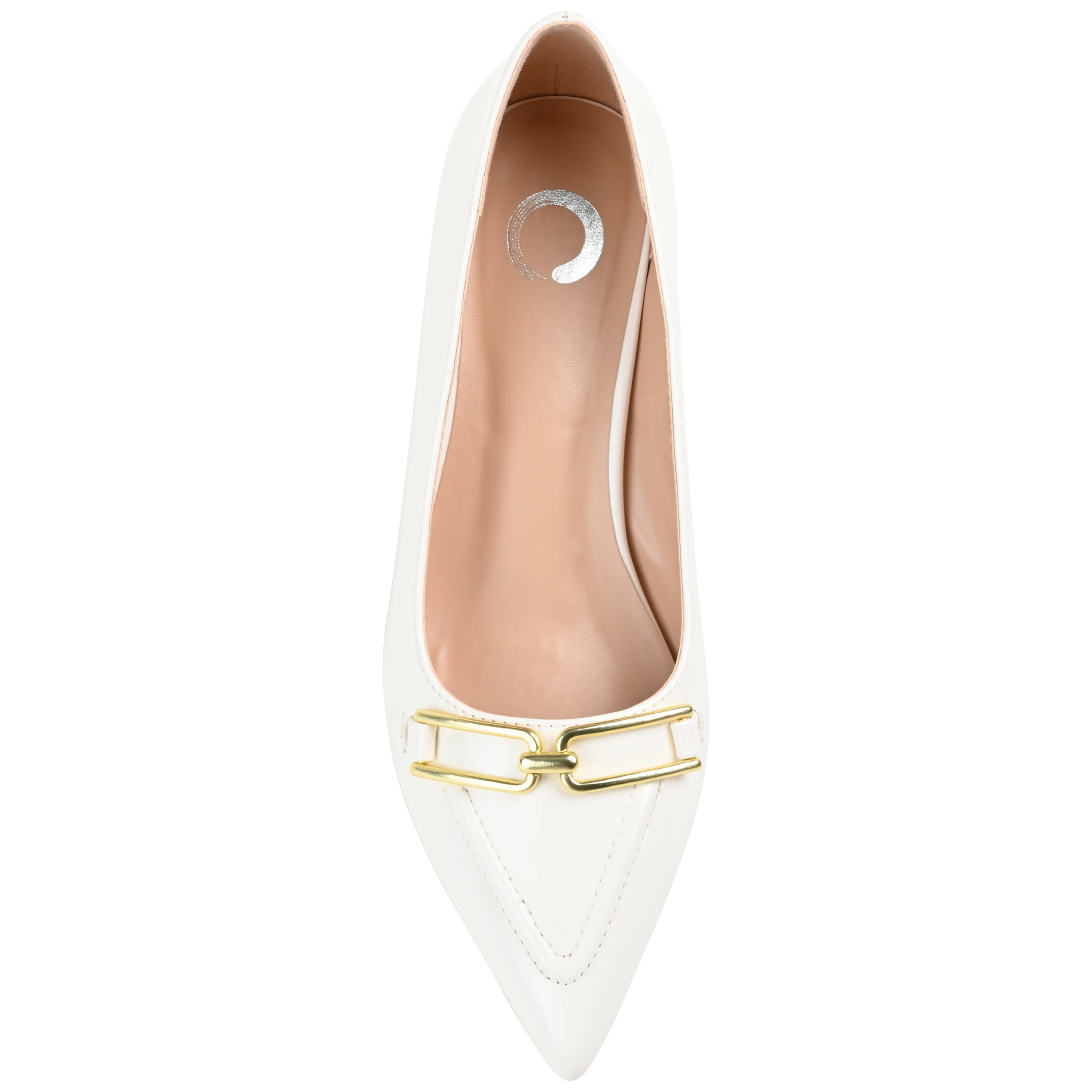 Journee Womens Rumi Kitten Heel Loafer Pointed Toe Pumps, Widths Available