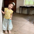 thumbnail image 2 of Gunia Cargo Pants For Kids Girls Wide Leg Toddler Baby Boy Classic Pants Personality Fashion Print Long Pants Summer Fall Harem Pants 12M-9Y, 2 of 5