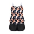 thumbnail image 3 of Fmbrln Tankini Swimsuits for Women with Boyshorts Two Piece Modest Bathing Suits Fashion Floral Print Swimwear Sets, 3 of 8