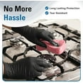 thumbnail image 4 of SWIFTLITE Disposable Nitrile Gloves Black, Food Safe Rubber Gloves Latex-Free Powder-Free for Cooking Food Prep Kitchen Clean (Medium, 100), 4 of 10