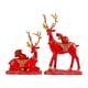thumbnail image 1 of Figuras de renos, estatuas de ciervos, decoración, esculturas de alces, adornos, obras de arte para Rojo, 1 of 8