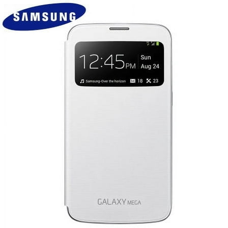 Official Samsung Galaxy Mega 6.3 S-View Premium Cover Case - White