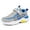 Blue, variant on Eashi Boys Girls Sneakers Running Shoes Mesh Breathable Hook and Loop Slip-on Tennis Shoes (Little Kids/Big Kids)