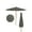 Gray, variant on GVN Patio Umbrella, Outdoor Table Umbrella,10 Feet Patio Umbrella with 8 Wooden Ribs and 3 Adjustable Heights-Gray