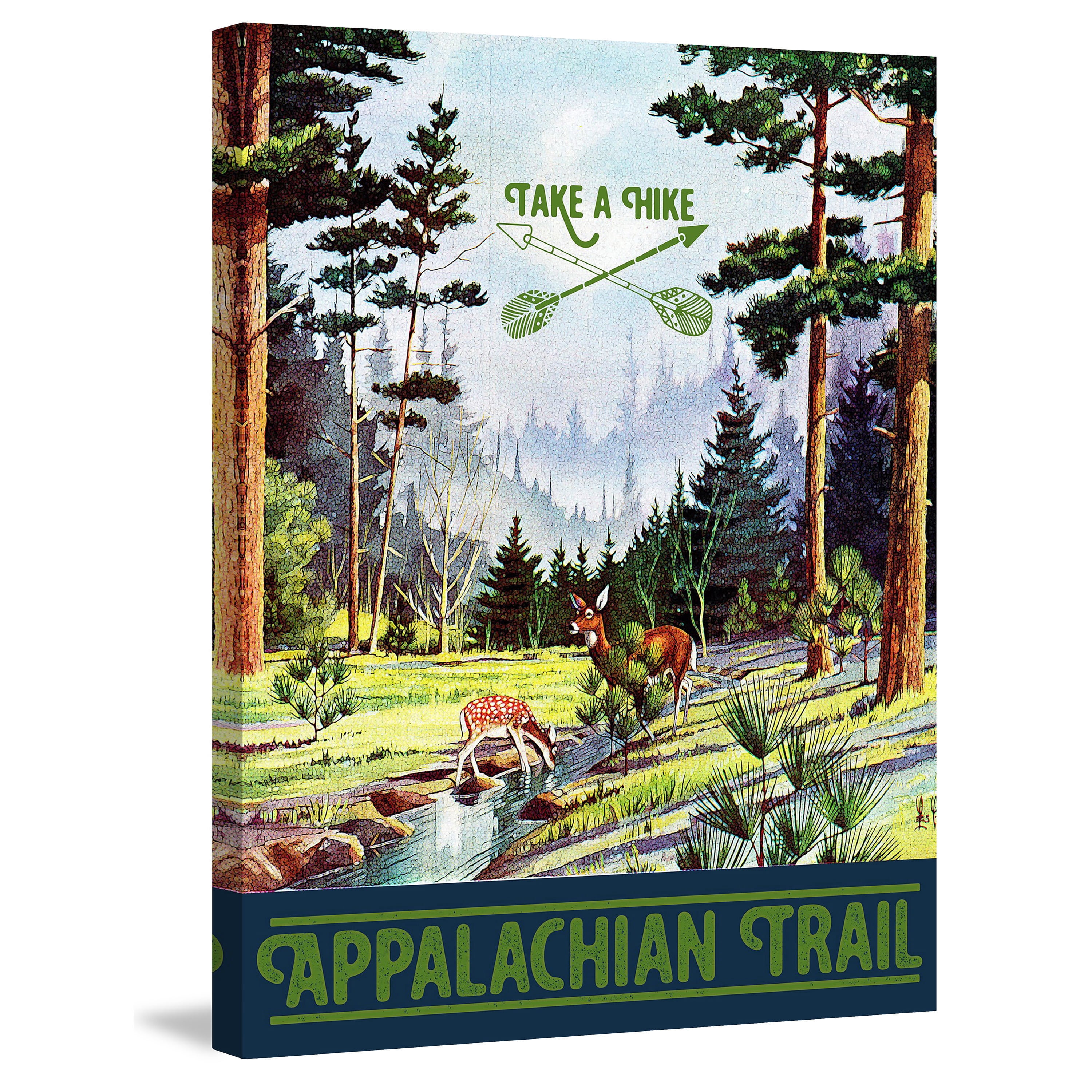 Marmont Hill - "Travel Appalachian Trail" Painting Print on Wrapped Canvas