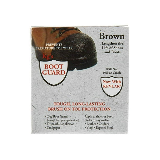Kg's Boot Guard, Tough Long-lasting Brush on Toe Protection