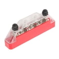 thumbnail image 4 of Barre d'Alimentation Marine, Bloc de Jonction à 4 Puissances Stable 48V 150A 7 Voies avec Couvercle pour Bateaux pour RVs Rouge, 4 of 8