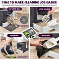 thumbnail image 5 of Upgraded Foldable Cat Litter Box with Lid with Adjustable Door Design, Extra Large Covered Litter Box with Cat Litter Scoop, Drawer Type Enclosed Kitty Litter Box Easy Cleaning and Scoop, Purple, 5 of 6