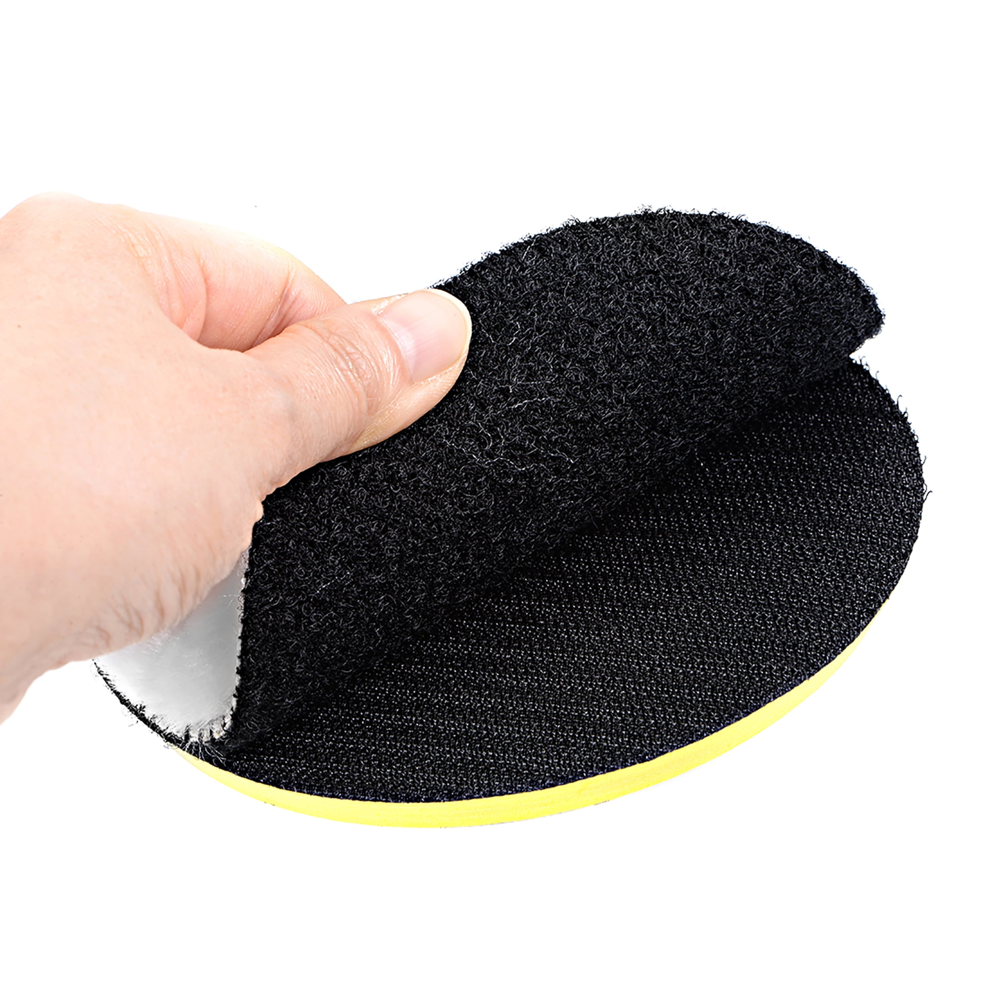 Furniture Glass and So On Inzoey Wool Polishing Pad 5 Inches Soft Sheepskin Buffing Pads with Hook and Loop Back Wool Cutting Pad for Car Pack of 2 