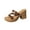 Brown, variant on Beige Women Stylish Casual Summer Sandals, Hollow Out Toe Roman Style With 9.5Cm Heel For Casual Outings And Fun