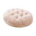 thumbnail image 3 of Cojín redondo lavable para suelo kusrkot Cojín de suelo 15,5 pulgadas beige, 3 of 8