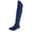 Navy, variant on Style & Co. Womens Hadleyy Faux Suede Over-The-Knee Boots Navy 5 Medium (B,M)