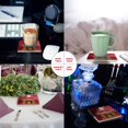thumbnail image 2 of RYLABLUE Merry Christmas Santa Claus Set of 6 Coaster for Drinks, Absorbent Ceramic Stone Coasters Cup Mat with Cork Base for Home Kitchen Room Coffee Table Bar Decor, 2 of 4