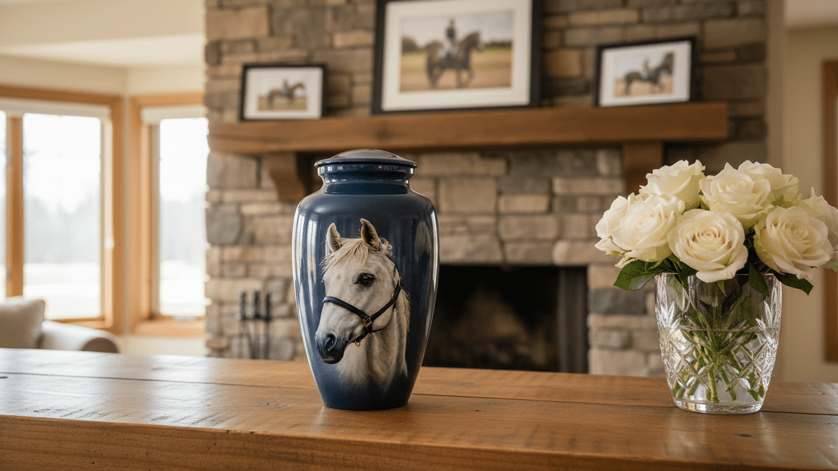 Lovely Horse Cremation Urn for Human Ashes Cremation Urns for Human Ashes Decorative Urns for Human Ashes Female & Male Urns Horse