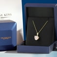thumbnail image 5 of Gem Stone King 14K Yellow Gold Rose Rose Quartz Pendant Necklace for Women | 1.76 Cttw | Gemstone Birthstone | Heart Shape 8MM | With 18 inch Chain, 5 of 6