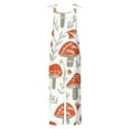 thumbnail image 3 of DJskiyers Women's Casual Overalls Sleeveless Summer Rompers Cute Mushroom Wide Leg Jumpsuit Adjustable Strap Trendy Jumpers Soft Loose Dungarees, 3 of 4