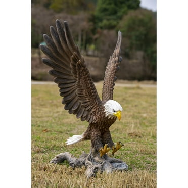 Hi-Line Gift 6 in Flying Eagle Garden Statue, Durable Polyresin, Intricate Detail