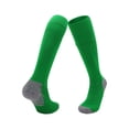 thumbnail image 4 of JCCXIN Toddler Kids Boys Athletic Socks Cotton Football Knee High Socks With Padded Guard Pocket Breathable Outdoor Sports Socks Skin-Friendly Home Everyday Wear,Green,8-12 Years, 4 of 4