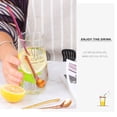thumbnail image 4 of Party Metal Bent Filter Reusable Drinking Straw Coffee Spoons Straws Spoon Stainless Steel RED, 4 of 8