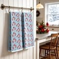 thumbnail image 4 of Tyidzon 2 Pcs Christmas Hand Towels, 15.7 x 23.6 in Candy Cane Decorative Towels for Kitchen and Bathroom, Blue, 4 of 7