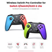 Switch 2 Controller,Beboncool 2 Pack Wireless Switch Pro Controller for Switch/Switch 2/Lite/Oled /PC/Android