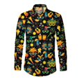 thumbnail image 1 of PMUYBHF T-Shirt Imprimé 3D Numérique pour Hommes Manches Courtes Col Rabattu 3252 S, 1 of 5