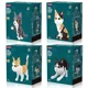 thumbnail image 2 of 1300 piezas de lindos dibujos animados de mascotas gato mini bloques de construcción ladrillos modelo diamante juguetes educativos niños niñas regalos, 2 of 4