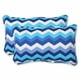 Pillow Perfect 541396 Panama Wave Azure Rectangulaire Throw Coussin (Lot de 2) – image 1 sur 1