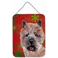 thumbnail image 1 of Carolines Treasures SC9758DS1216 Norwich Terrier Flocons de Neige Rouges Impressions Murales Ou de Porte en Métal Aluminium pour les Fêtes, 1 of 2