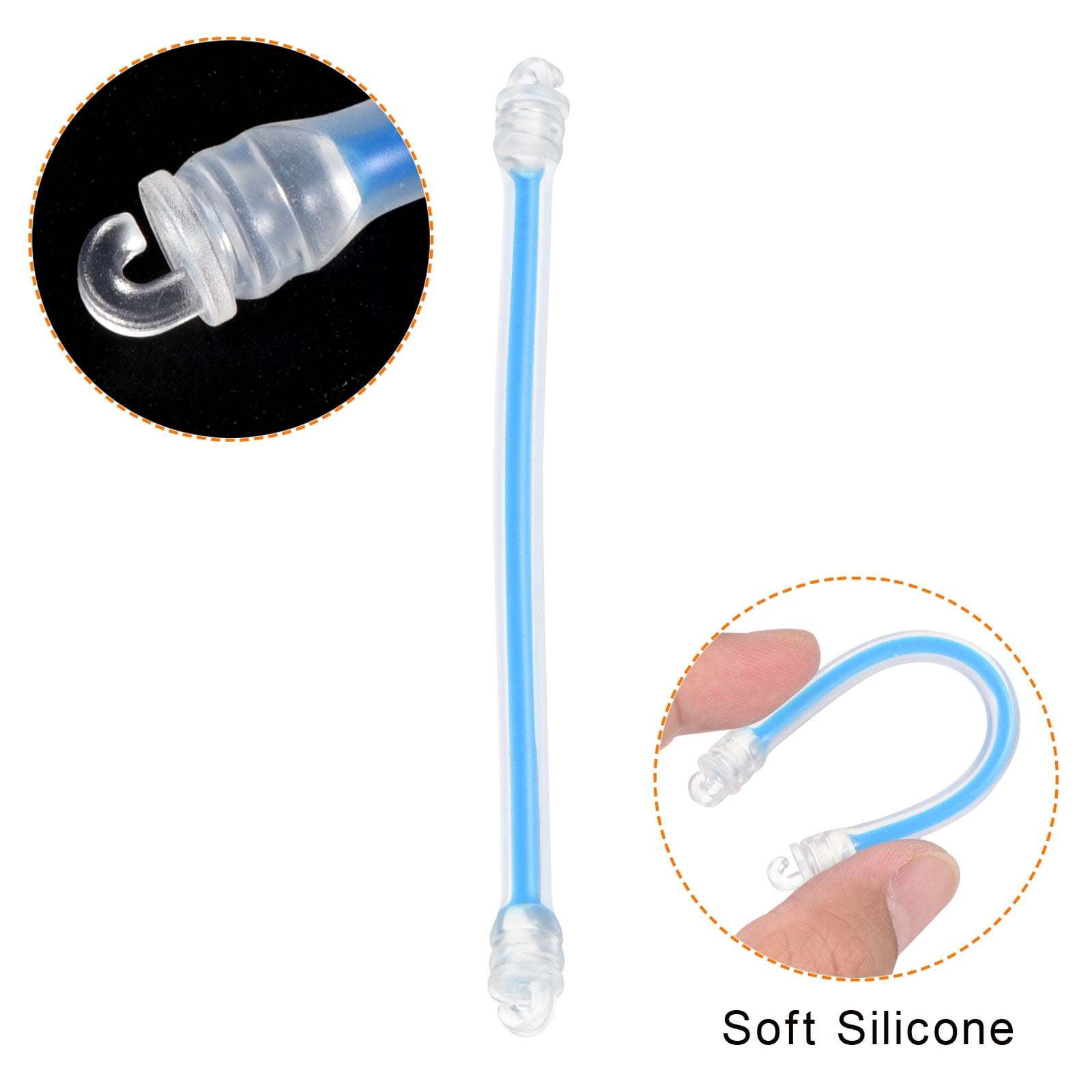 Unique Bargains Tennis Vibration Dampeners, 4 Pack Racquet String Damping Blue