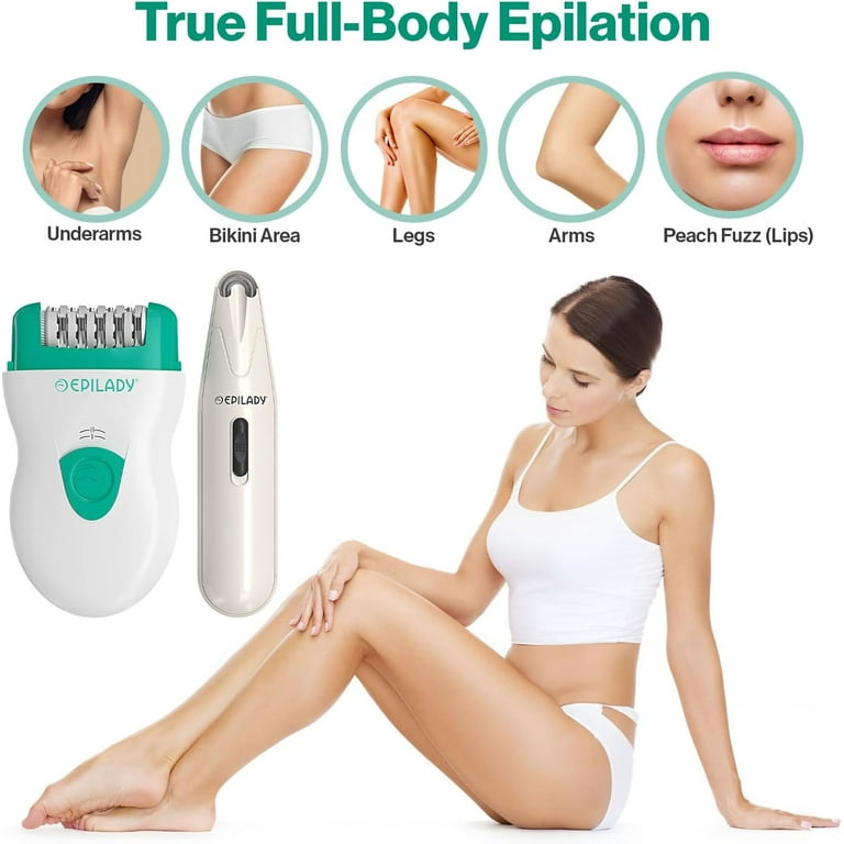Epilady Face & Body Hair Removal Device Bundle | Speed Corded