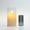 1 Pcs 6inch White, variant on Flameless Candles (D 3" X H 4" 5" 6") Glass Real Wax Pillars & Moving Flame Wick LED Candles and 10-Key Remote Control