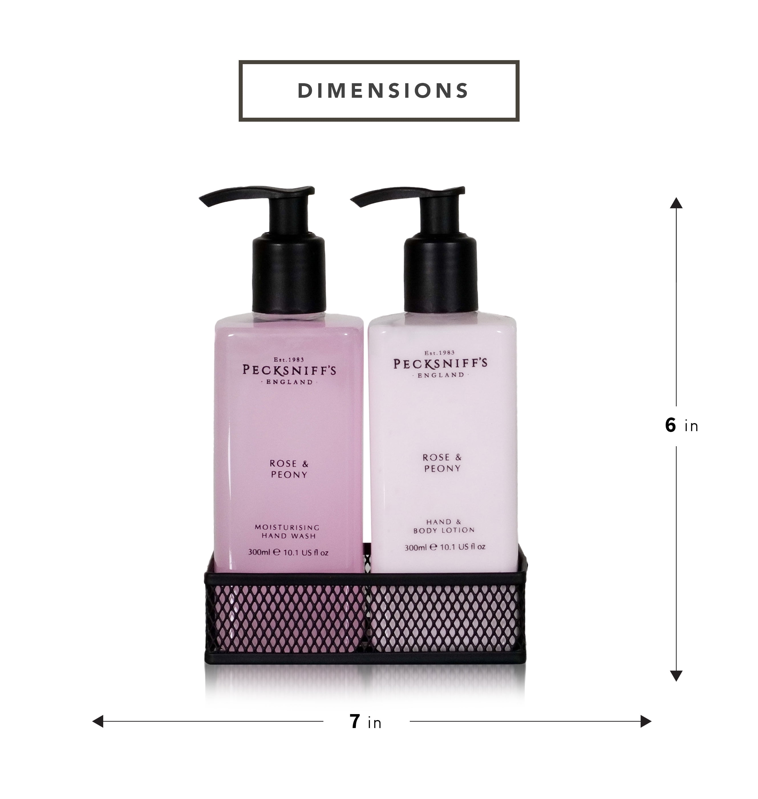 Pecksniffs Rose & Peony Moisturizing Hand Wash and Hand Lotion in