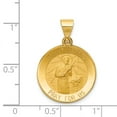 thumbnail image 2 of 14K Yellow Gold Charm Pendant 21 mm 18 Polished And Satin St. Gerard Medal, 2 of 3